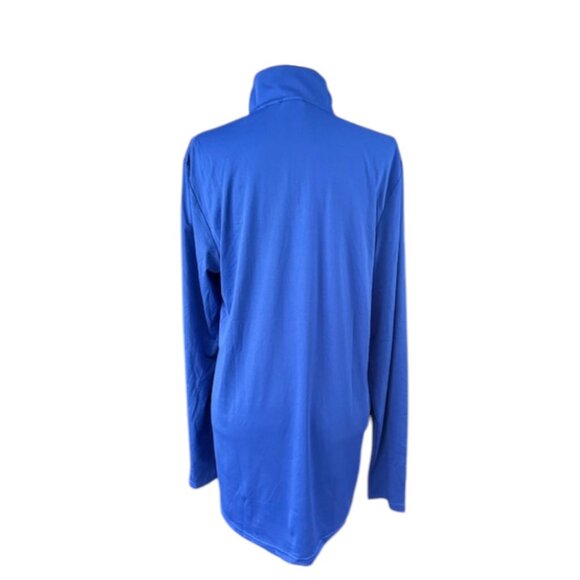Spyder Shirt Men's Mock Neck Long Sleeve Active Pro Web Blue Stretch Large NWT - Picture 11 of 16
